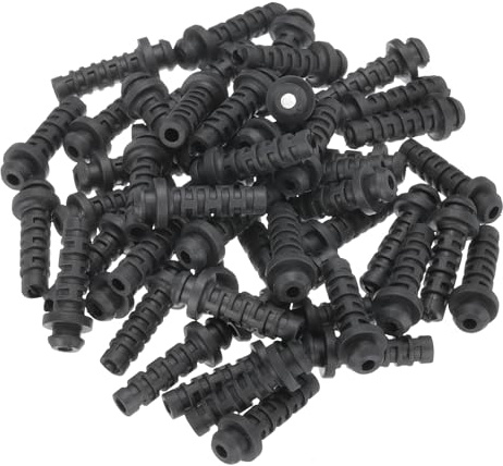 sourcing map 50pcs 3mm Strain Relief Cord Connector Cable Bushing Boot Sleeve for Electric Cable Cord Insulation Protection