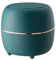 Koomuao Jumuao Mini Poubelle de Bureau en Plastique, Corbeille à Papier Petite Poubelle de Table avec Couvercle à Bouton-Petite Hermétique Anti-Odeur pour Salon, Chambre, Cuisine, Bureau (Bleu)