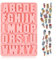 Silikonform Buchstaben, 26 Silikonformen Gießformen Buchstaben, A-Z Alphabet Silikonformen Gießformen，Letter Cake Backform für DIY-Formen, Kuchen, Backen, Schokolade, Eisbrocken, Fondant.