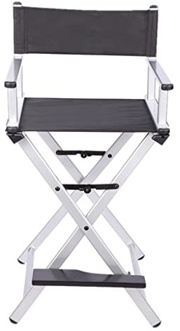Makeup Artist Chair, Director's Chair Aluminium Portable Folding Chair Foldable for Makeup Artists, Directors, and Outdoor