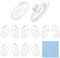 HiCycle2 glasses nose pads Eyeglasses Nose Pads Replacement for Nose Pads Replacement for Oakley Crosshair2.0/WireTap/Whisker Soft Silicone Glasses Spectacle Nose Pads (press-on1)