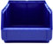 D2D | 4 Stück Sichtbox Größe (L/B/H): 335 x 209 x 152 mm, Polypropylen (PP) - B02 - Farbe: Blau - Stapelbares Schubfach Lagerbox
