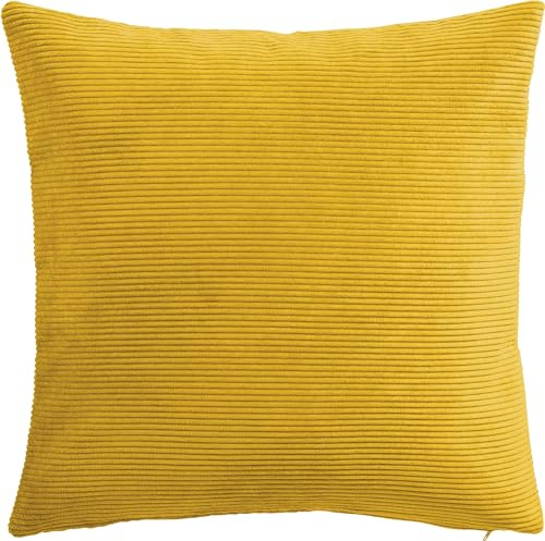 Erwin Müller Kissenhülle Glasgow Cord Curry Größe 60x60 cm