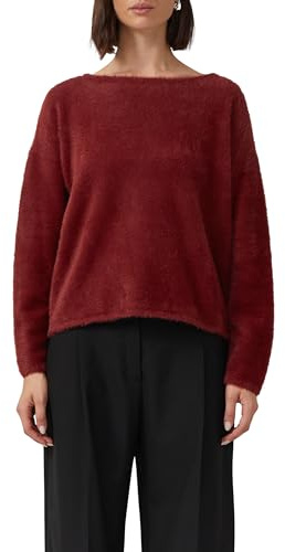 s.Oliver Flauschiger Relaxed-Fit-Pullover mit U-Boot-Ausschnitt