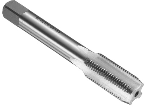 QUARKZMAN Tarauds à Main, 5/8-18 UNF 2B Taraud Finisseur Américain à droit en Acier Rapide HSS6542, Tarauds et filières Durables pour Outil Taraudage Vis Réparation Bricolage