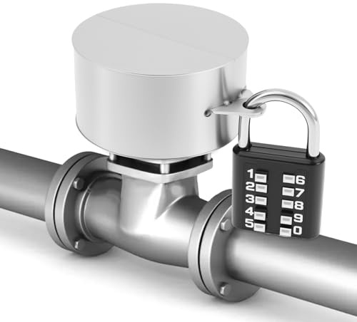 Outside Tap Lock Stainless Steel Faucet Lock Cover with Padlock Water Stealing Anti-Unlock Tap Cover Device for Outside Taps