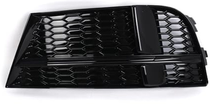 Parrilla de bisel luz antiniebla L/R compatible con AUDI A3 8V S-LINE SEDAN SPORTBACK CONVERTIBLE 17-19 Reemplace la cubierta rejilla del parachoques delantero(Right)
