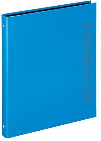 Zeugnismappe / Zeugnisringbuch / Farbe: blau + 10 Hüllen