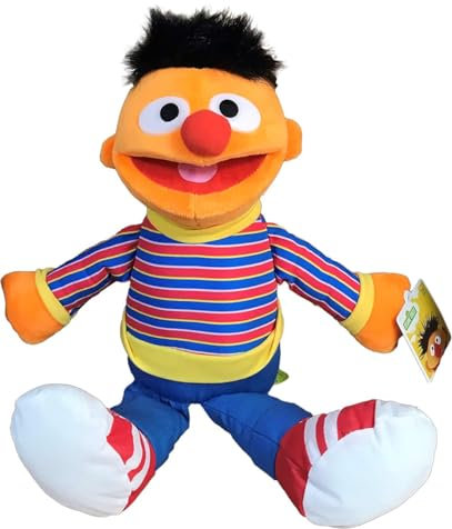 Sesamstraße Sesame Street Plüsch Ernie (orange) 11/28cm sitzend und 15/40cm stehend - Qualität super Soft