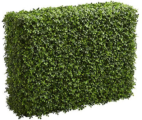 Nearly Natural 39” Boxwood Artificial Hedge (Indoor/Outdoor) Silk Plants Green