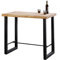 Adec Group duehome | Loft, Mesa Alta de Cocina, Mesa de Bar, Barra, Mesa Contract, Color Roble Salvaje y Negro Medidas: 120 cm (Ancho) x 70 cm (Fondo) x 100 cm (Alto)