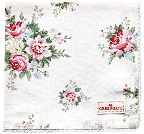 GreenGate Napkin with lace Aurelia White