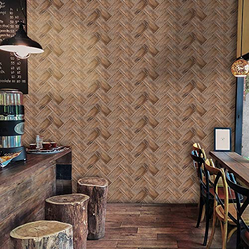 Wandaufkleber in Holzoptik Hintergrund, Schlafzimmer, Küche, Wohnzimmer, Badezimmer, Wanddekoration, Fliesenaufkleber, selbstklebende Fliesenaufkleber zum Abziehen und Aufkleben, 27 Stück