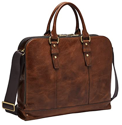 Fossil Herren Umhängetasche Dillon Leder 40,7 cm L x 8,9 cm B x 34,3 cm H