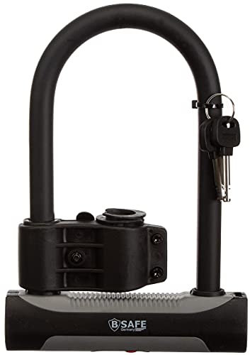 Brandsseller Fahrrad Bügelschloss Massive Bauart 180 x 245 mm mit Halterung Gehärteter Stahl