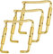 Yootones 3/4-4/4 Violine Kinnstütze Klemmschrauben für Violine Ersatzteile (Gold)