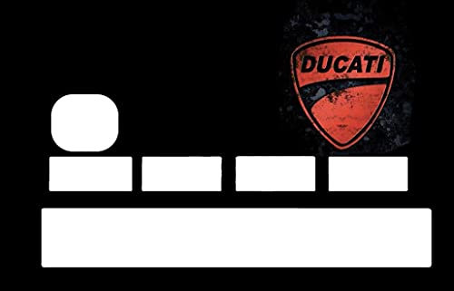 Sticker CB Ducati zum Personalisieren Ihrer blauen Karte nach Lust der Zeit.