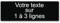 Plaque gravée personnalisée 1 à 3 lignes 20x6.5cm autocollante Noir