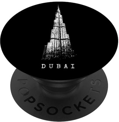 Dubai Burj Khalifa Vintage Skyline Ich Liebe Emirat Dubai PopSockets Klebender PopGrip