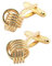 Jonwo Aushöhlen Knoten Manschettenknöpfe Herren In Geschenkbox Klassisch Männer Manschettenknöpfe Cufflinks Hochzeit Hemd Manschetten Tanzparty Ferien Jubiläum Kleid (Golden Manschettenknöpfe)