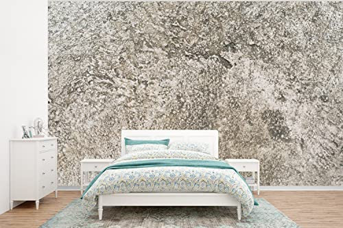 Selbstklebend Tapete Wandpapier Wandaufkleber Fototapete Tapeten Wanddeko 350x260 cm Zement - Antik - Beton - Grau