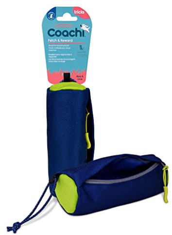 Coachi Fetch & Reward, Interaktives Trainingsspielzeug für Hunde und Welpen | Rückruftraining, versteckte Leckerlis, Apportieren lernen, weites Werfen, Hundezubehör, perfekt für das tägliche Spiel