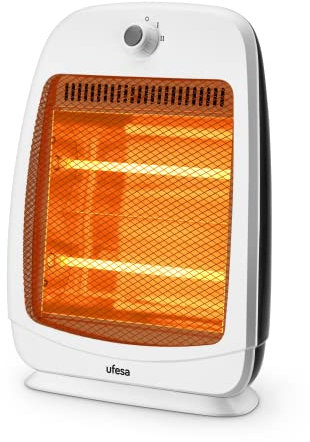 Ufesa Rigel Calefactor de Cuarzo, 2 Niveles de Potencia, 800W, Interruptor de Seguridad, 2 Tubos de Cuarzo, Silencioso