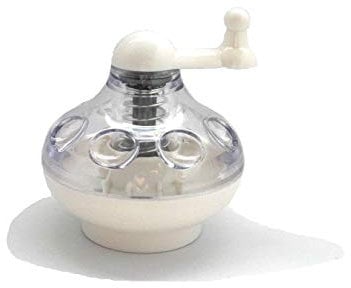 Tredoni Moulin à noix de muscade, hachoir rotatif pour noix dures/amandes/épices Blanc
