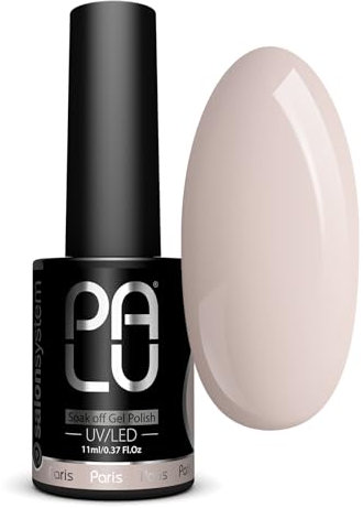 PALU – UV Nagellack LED Hybridlack – Gel Nagellack UV PARIS – Glatte Oberfläche – Hohe Pigmentierung – hält bis zu 3 Wochen – Professionelle Qualität Nageldesign – 11 g – N6 – Beige