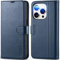 TUCCH Wallet Case for iPhone 15 Pro (6.1) 2023, PU Leathe Folding Case with [RFID Blocking]Credit Card Slots[Shockproof TPU]Viewing Stand, Magnetic Flip Cover Compatible with iPhone 15 Pro, Dark Blue