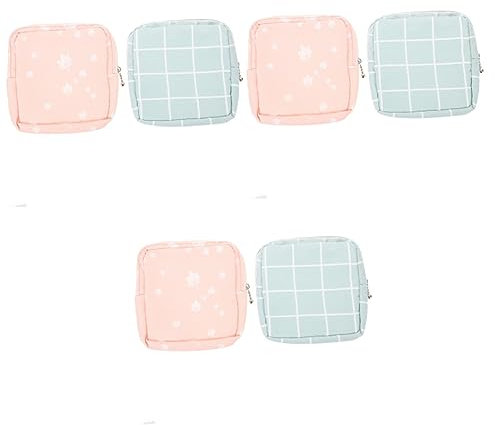 Healeved 6 STK Geldbörse Behälter Für Menstruationspads Weibliche Pads Tasche Für Menstruationsbinden Beutel Für Menstruationskissen Geldsäcke Baumwolle Entsorgungsbeutel Mädchen Draussen