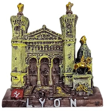 VekkEr Kühlschrankmagnete, Kühlschrankmagnet, Lyon, Frankreich, Notre Dame Fuviere, Kühlschrankmagnet, Reise-Souvenir, Geschenk, 3D-Kühlschrankdekoration, magnetischer Aufkleber