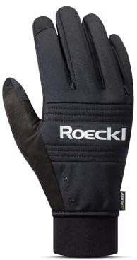 Roeckl Sports Fahrradhandschuh Vinadi, 2 Farben, Größe 6-11 | Extra warmer Winterhandschuh mit winddichter Oberhand, direktem Grip, Touchscreen und reflektierenden Details