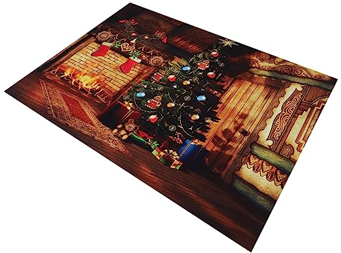 OSALADI 1stk Fotografie Hintergrundtuch Weihnachts-porträt-stütze Weihnachten Kamin Hintergrund Urlaubsfotografie Hintergrund Fotokabine Hintergrund Weihnachten Digital Stoff Kind