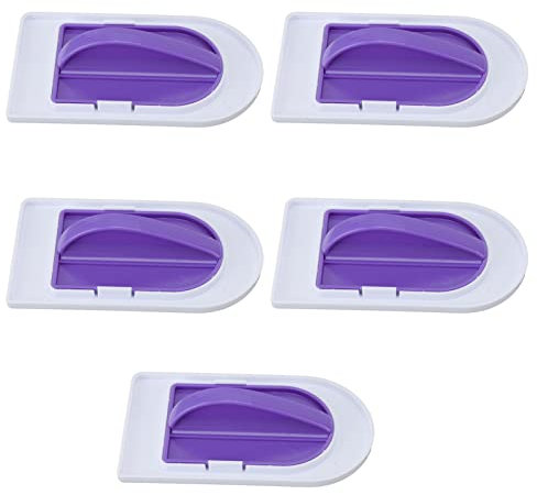Raschietto per Torta Fondente, 5 Pezzi in Plastica per Uso Alimentare, Lucidatore per Glassa Fondente, Manico Antiaderente, Raschietto per Pasta di Zucchero, Facile da Pulire,