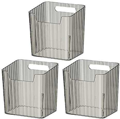 Gotoger Aufbewahrungsbox für Kühlschrank, Seitentür, Gemüse, Obst, Kleinigkeiten, Aufbewahrungsbox, Organizer, , 3 Stück