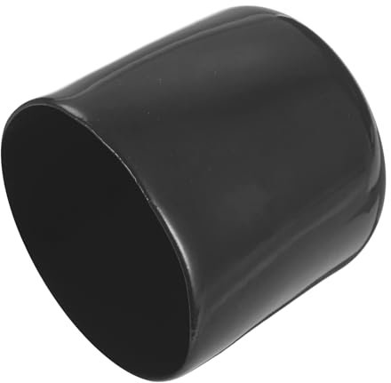 QUARKZMAN 4Pcs Embouts en Caoutchouc de 41mm de Diamètre Intérieur, Couvercle de Protection Vissé en Vinyle Noir