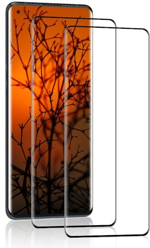IQShield Panzer Schutz Glas für OPPO Find x5, 2 Stück Panzer Schutzfolie, Runde Kante Glas Displayschutz, 9H Glasfolie, High Definition, Blasenfest Installation, Anti-Kratzer Panzerfolie