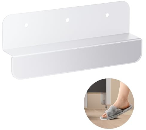 Adzyz Cabinet Foot Pull for Trash Drawer, Hands-Free Garbage Drawer Foot Pull Handle, Touchless Opener for Bins, Drawers, Cabinets (White)