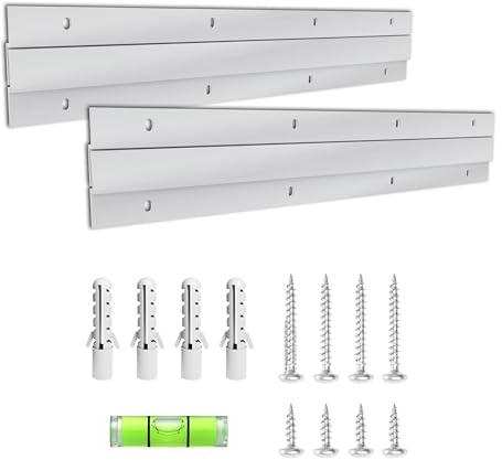 Französische Klampe, 30,5 cm, 2 Paar, Spiegelaufhänger-Set, 45,4 kg, Z-Hänger, Schwerer Bilderrahmen, Wandmontage, Hardware, Clips, Kleiderbügel, Halterung, Halterung, Klammer, Schrank, Regal, Haken