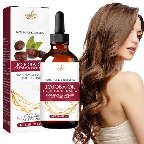 Dichtes Haaröl,Jojobaöl Haardichteöl | 30 ml Wildwachstumsöl, natürliches Haaröl für trockenes, geschädigtes Haar und Wachstum