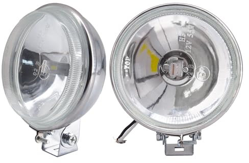 Simoni Racing SR/DL6 Depth Light, 2 Universelle Zusatzscheinwerfer, LED-Tiefenlichter, 12V, Rund, Universell, Superweißes Licht, H3 Lampe