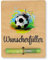 ZUKLA Verpackung für Geldgeschenke 13 x 10 cm - Spardose Fussball - Fussball Geschenke Jungen - Geschenke für Fussballfans - Handmade