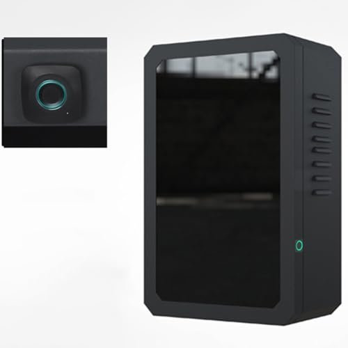 Indoor EV Charger Protection Box with Lock, Wall-Mount Charging Station Case for New Energy, Electric Vehicle Charging Station Accessories for Indoor Vehicle Charger(Octagonal Fingerprint Lock)