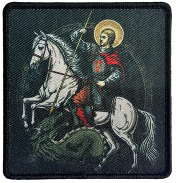 St. Georg und der Drache Patches, Victory George“ Tactical Moral Hook and Loop Applique for DIY Kleidung Rucksäcke Gear Hat Backpack Jackets
