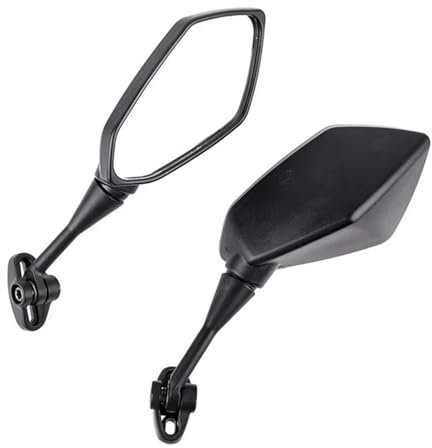 Drehbarer Motorrad Rückspiegel Für Y&amaha YZF R1 R6 R25 R15 R125 R3 R1S R1M FZ6R Spiegel Motorrad Roller Rückansicht Carbon Look Schwarz