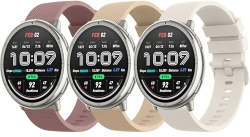 ZGCE 3 Stück Armband Kompatibel mit Polar Ignite 3 / Ignite 2 / Ignite Armbänder für Damen Herren, Silikon Uhrenarmband, Wasserdichtes Sport Ersatzarmband (Sternenlicht/Milchtee Farbe/Rauch Violett)