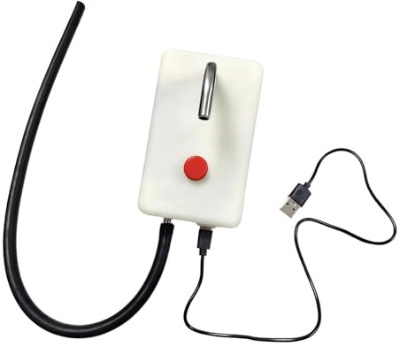 rockible Pompa Elettrica a Sifone USB con Adescamento Automatico, Pompa per Acqua Alimentare con Tubo Flessibile per La Produzione di Birra, Bevande, Grigliate