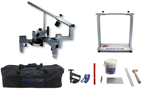 MAX2H® Reifenmontiergerät MG-2 Plus mit Wuchtbock Plus und Starterpaket (Klebegewicht grau) und Tasche