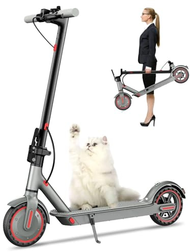 Monopattino Elettrico Adulto,Pneumatici 8.5/10,Velocità Massime di 25km/H,Distanza Remota 35KM/45KM,Motore Ad Alta Potenza 350W/500W,Pieghevole,Capacità di Carico Massima di 120kg
